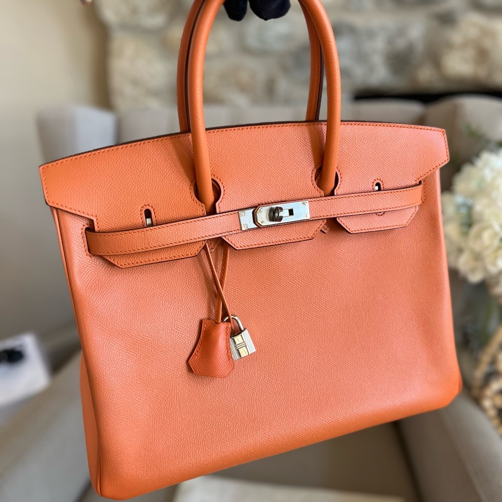 âSOLDâHermes Birkin 35 Mango on PHW
Epspm Leather Stamp P Square (2012) - Picture 5 of 16